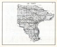 Lee County Map, Iowa State Atlas 1930c